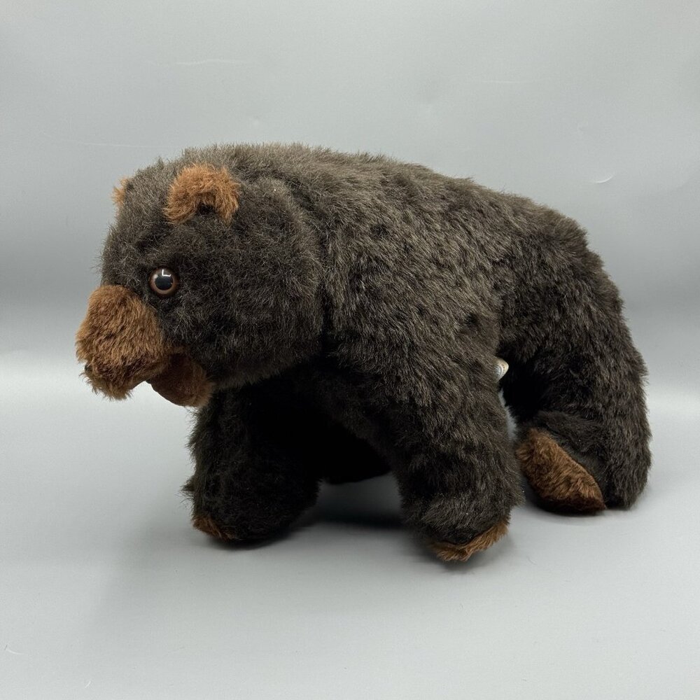 Trudy Toys For NAPA/Echlin Vintage Black Bear Plush Stuffed Animal 15" USA